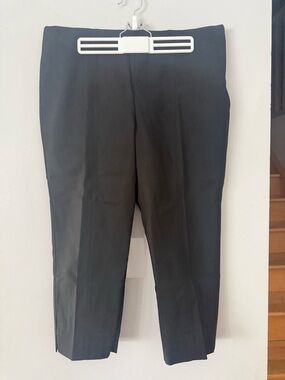 Melanie Lyne Classic Black Ankle Crop Pants for Women